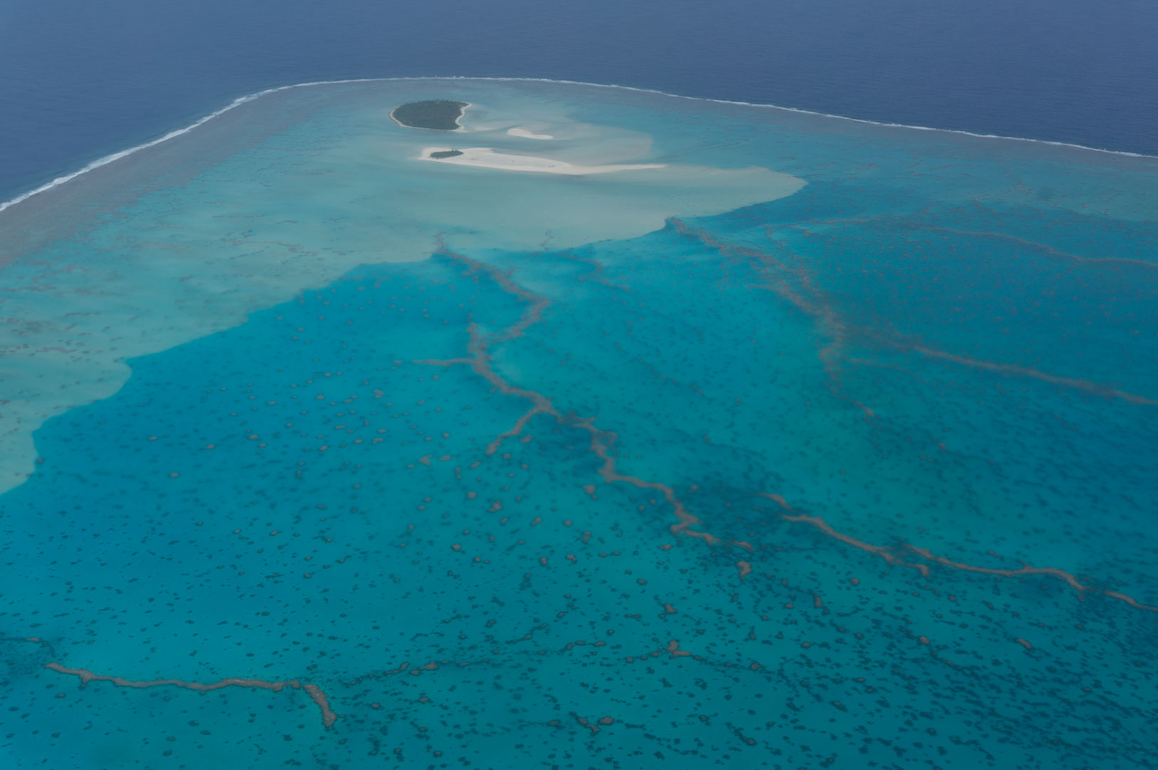 Das ist Honeymoon Island, im selben Riff gelegen wie Aitutaki