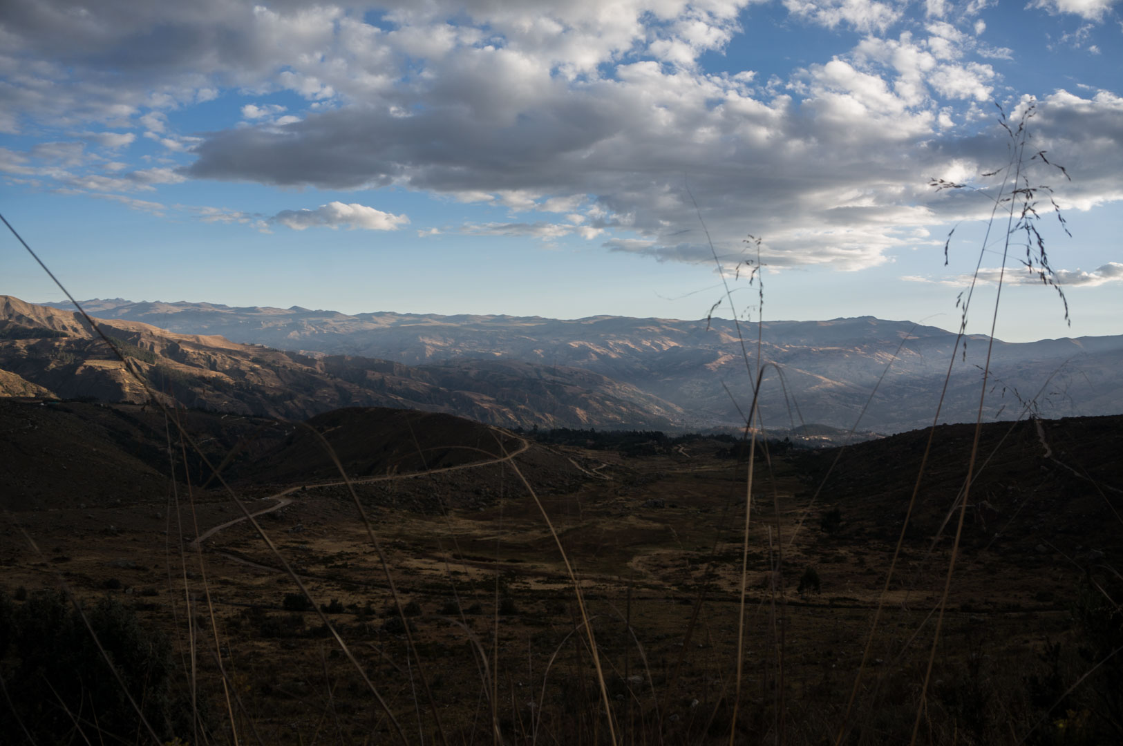 View over Huaraz vom llaca vallay
