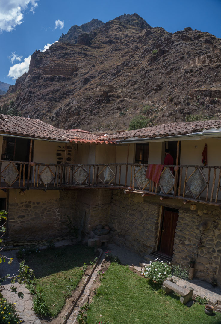 Aussicht aus unserem typischen Inka Haus ca. 500 Jahre alt